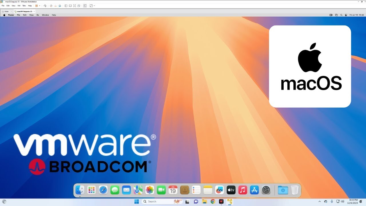 Установка macOS на VMware на ПК с Windows [Intel]