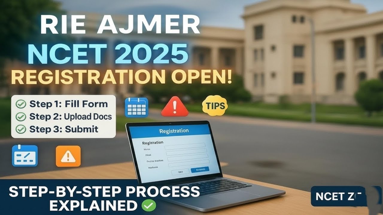 RIE Ajmer ITEP Registration 2025 | Step-by-Step NCET Process Explained