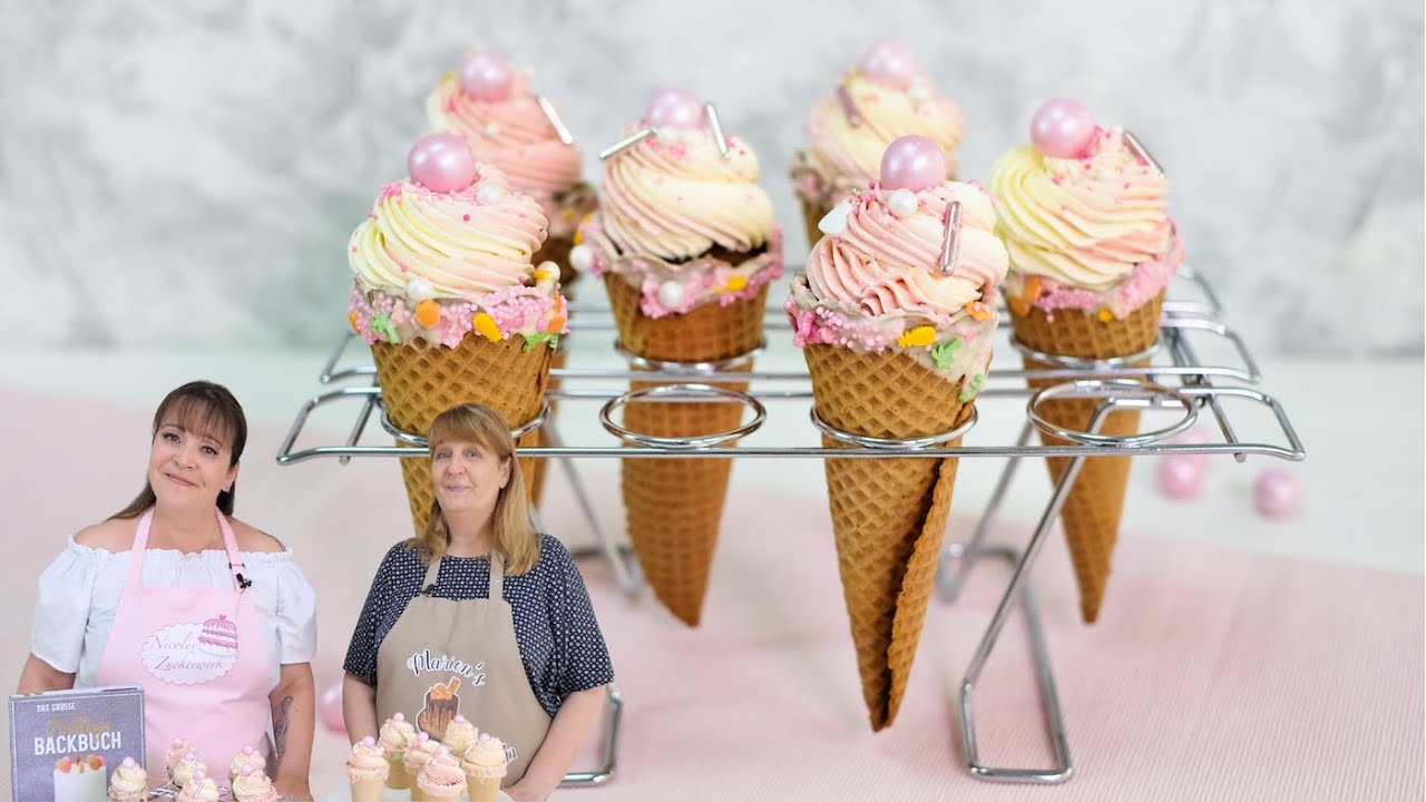 Eistüten Cupcakes | Backen mit Marions Kaffeeklatsch