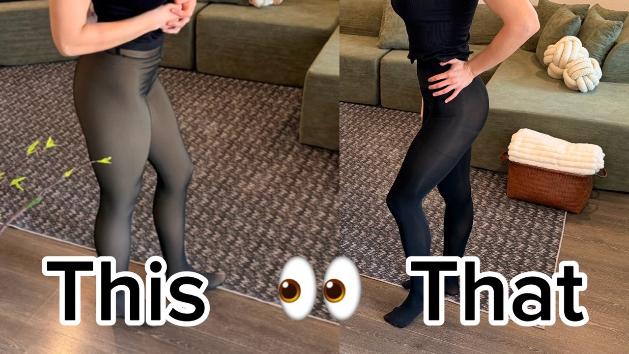 Hot Fleece Leggings vs Black Tights | Best Winter Layers Comparison #ad