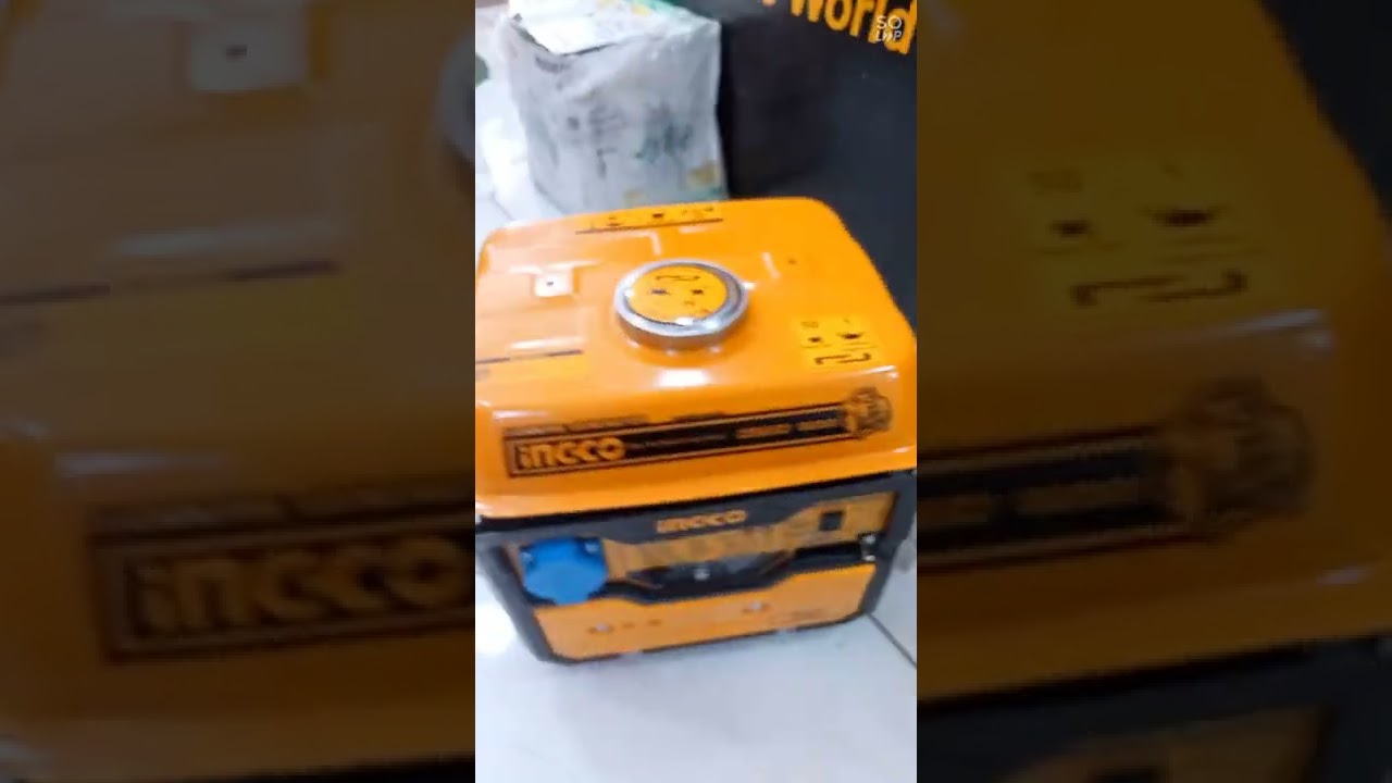 INGCO 900W Gasoline Generator testing.