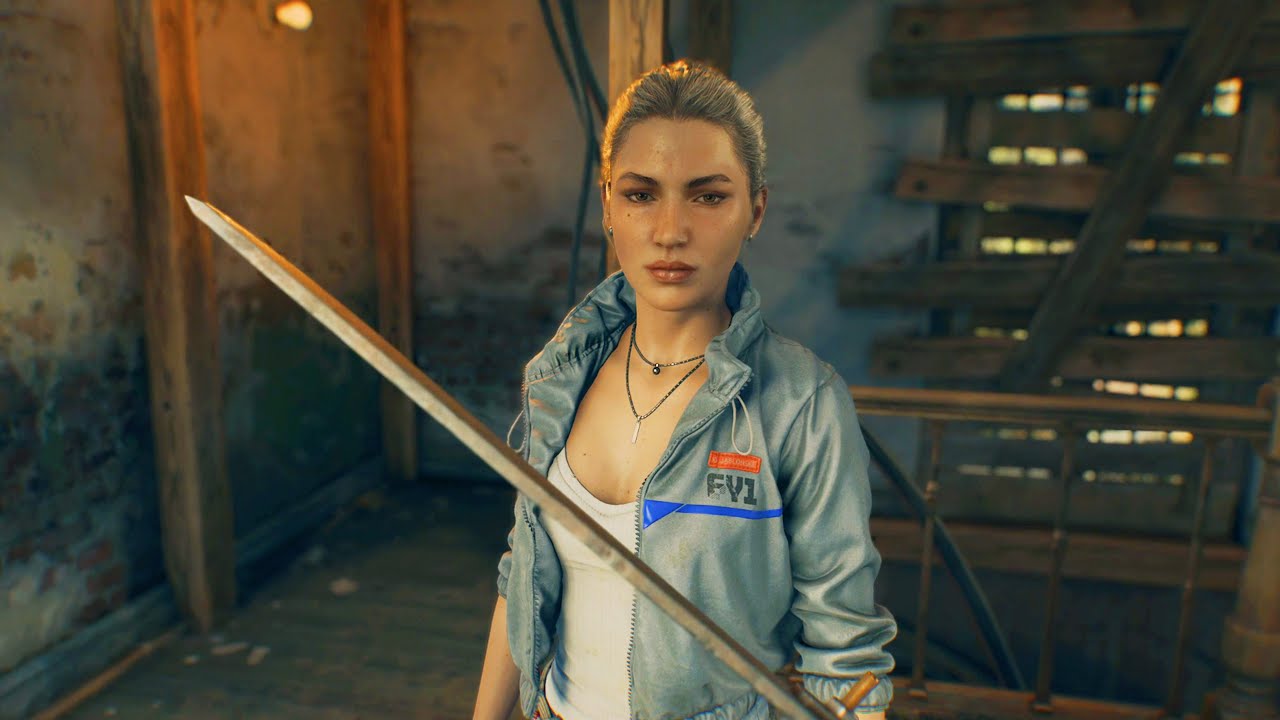 Crane meets Olivia scene (4K) - Dying Light: The Beast