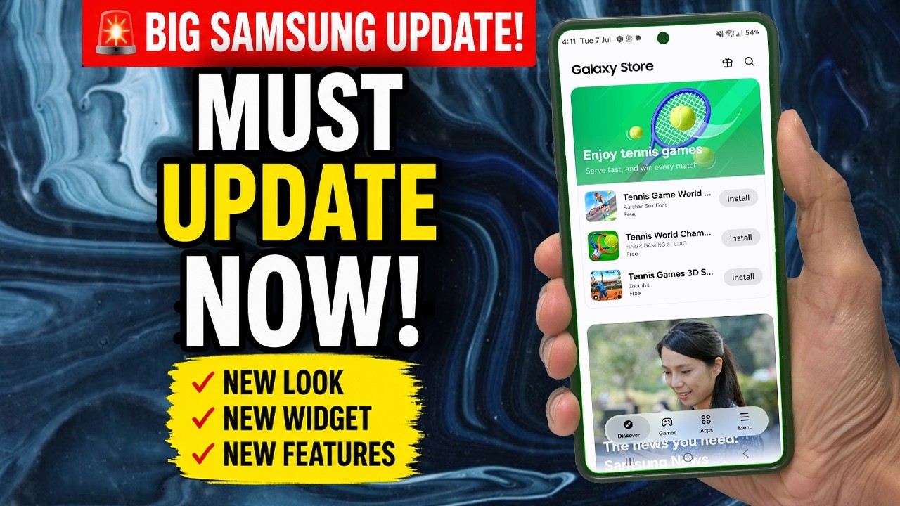 🚨 ОГРОМНОЕ обновление Samsung УЖЕ ВЫШЛО! Новый дизайн Galaxy Store + потрясающие функции в Samsun...