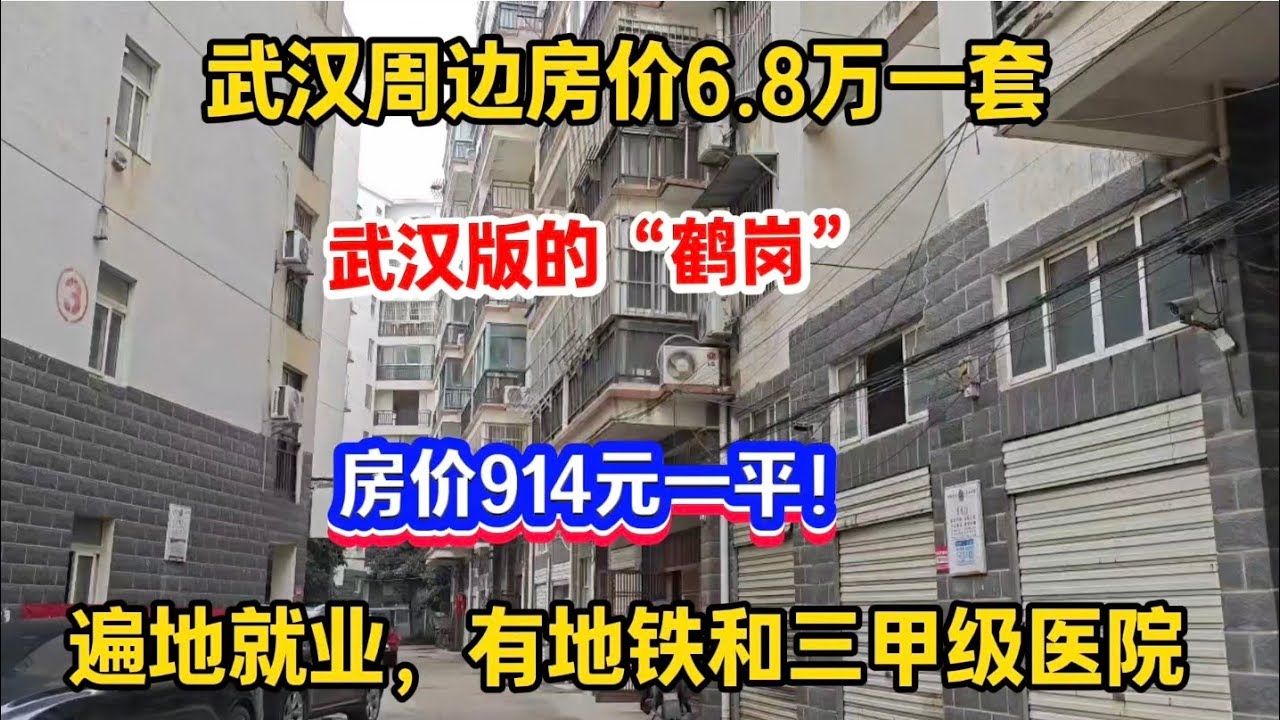 房子白菜价了？武汉周边房价低至6.8万一套，遍地都是就业，有地铁和三甲级医院，房价914元一平！惊呆我了！