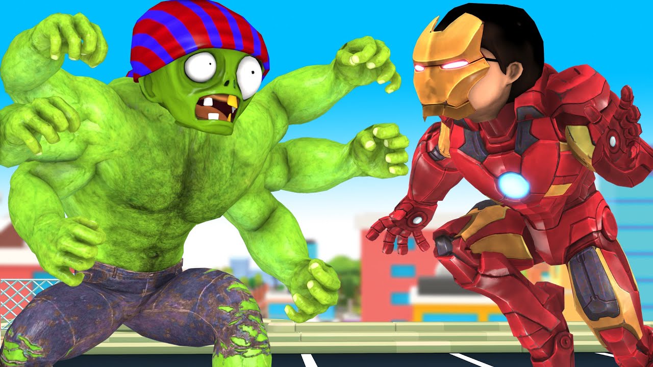 Avenger Hero Nick EVOLUTION Iron Man vs Team Giant Zombies save the world - Scary Teacher 3D Hero
