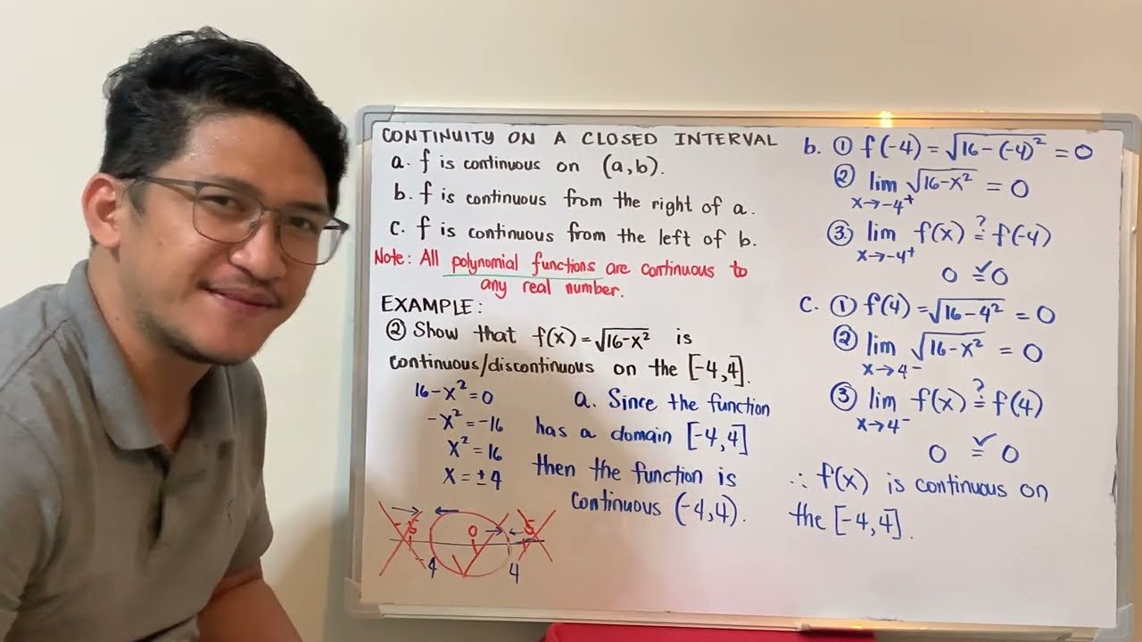 Continuity on a closed interval (Radical Function - Square root)