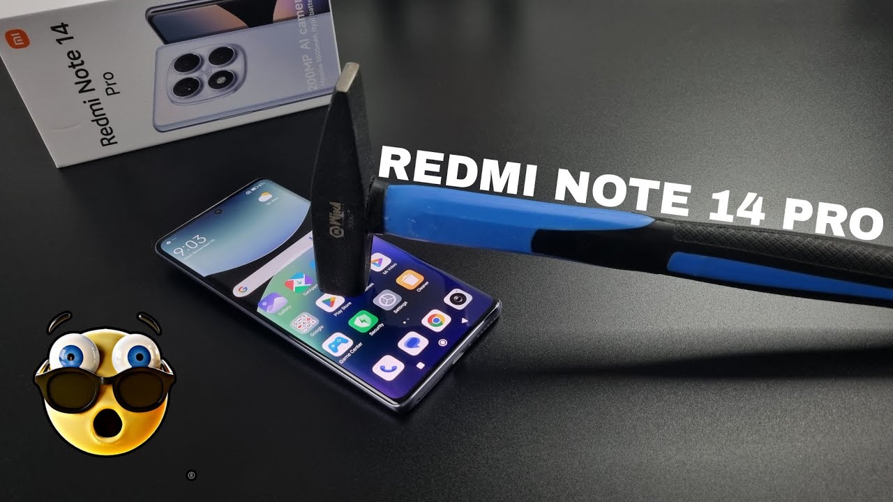 Redmi Note 14 Pro Screen Scratch & Gorilla Glass Victus 2 Durability Test 🔨🛠️