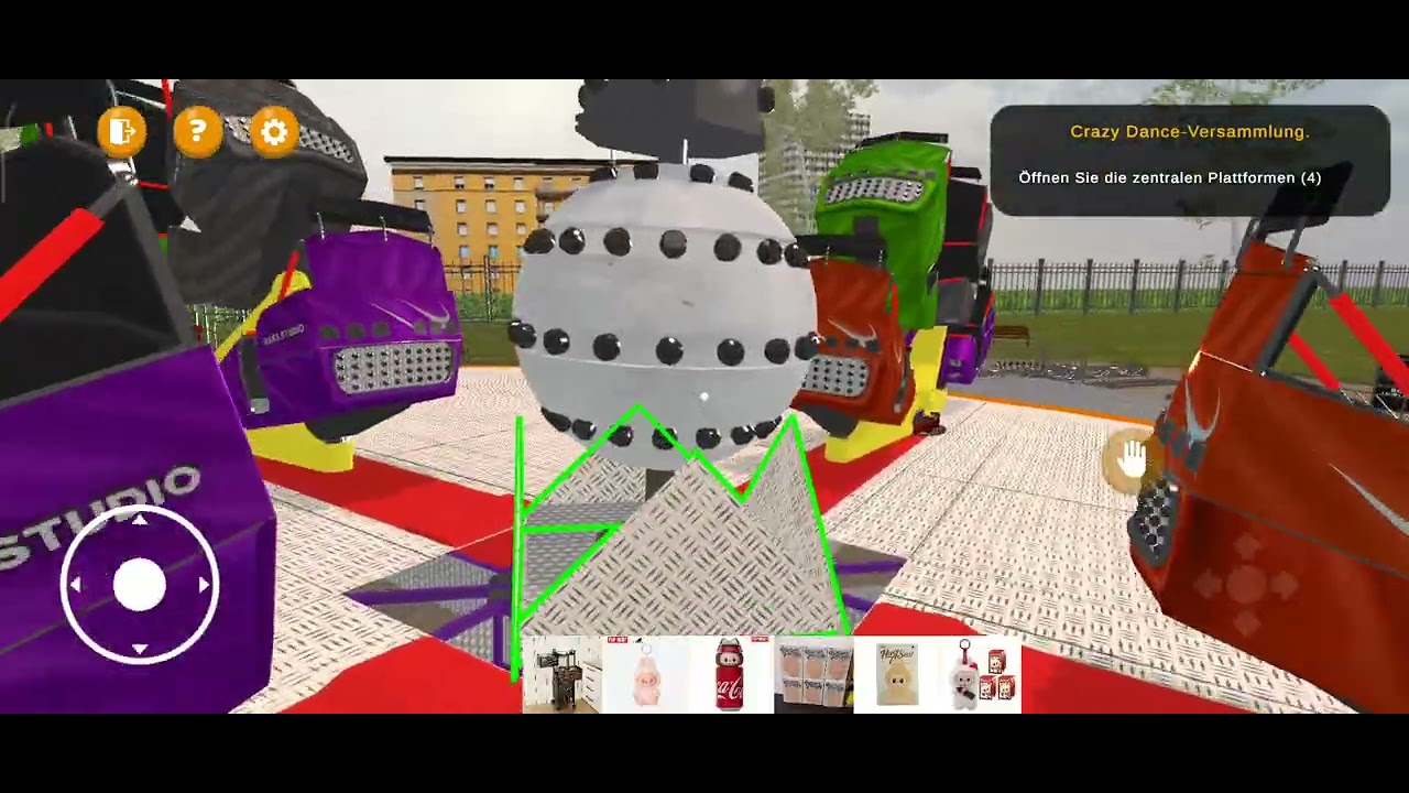 Mass Ride Simulator App Kirmes Fahrgeschäfte Steuern und Zusammen bauen Crazy Dance Aufbau 