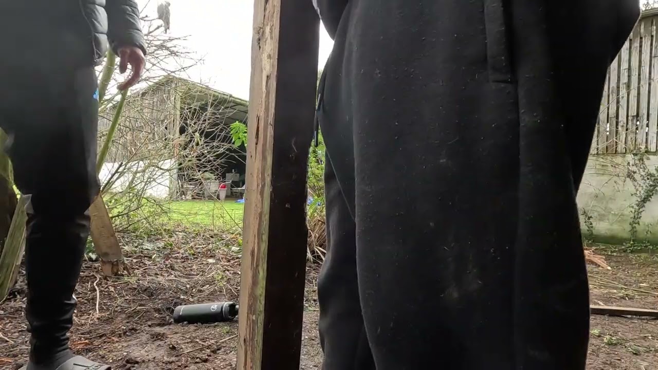 Building a survival base in my garden part 19