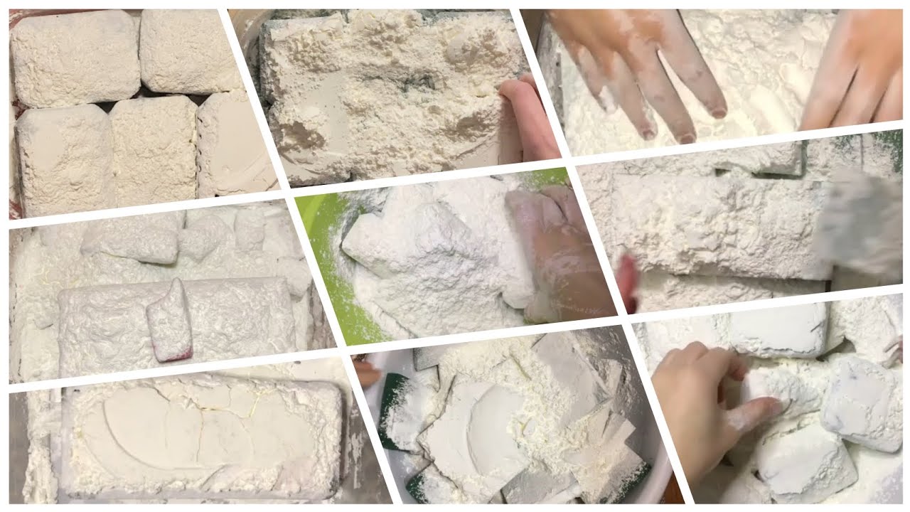 Alot of Cornstarch On Floralfoam w/ ‎@smallsadgirlasmr {edited compilation} ⚠️WARNING SQUEAKS⚠️