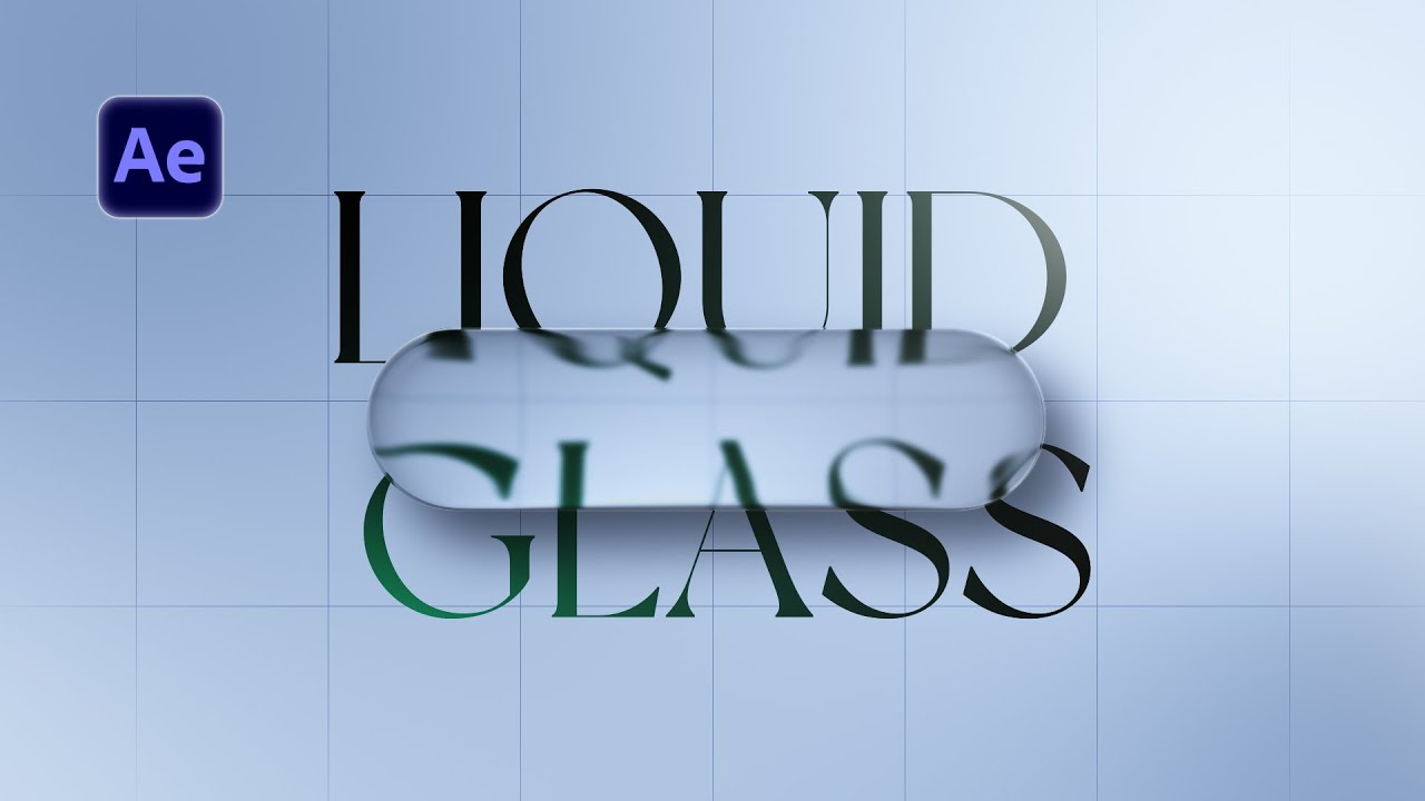 Apple Liquid Glass Effect - After Effects Tutorial (NO PLUGINS!)