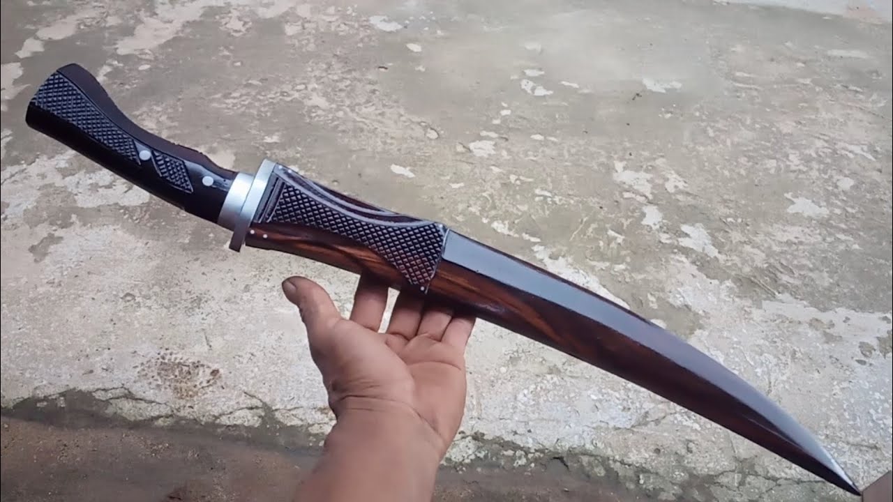 sangat keren!!! proses full membuat PEDANG RUNCING...setajam silet/God level hand skills