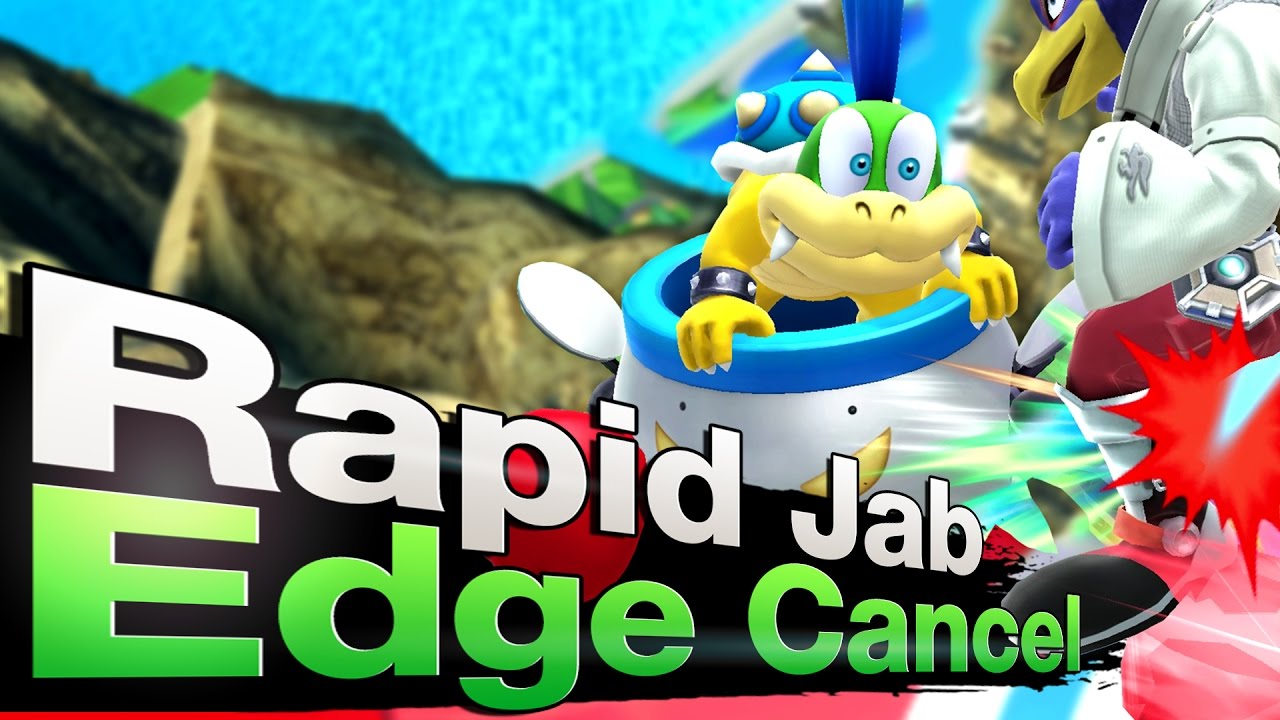 Smash 4 Wii U - Rapid Jab Edge Cancel (Edge Slip)
