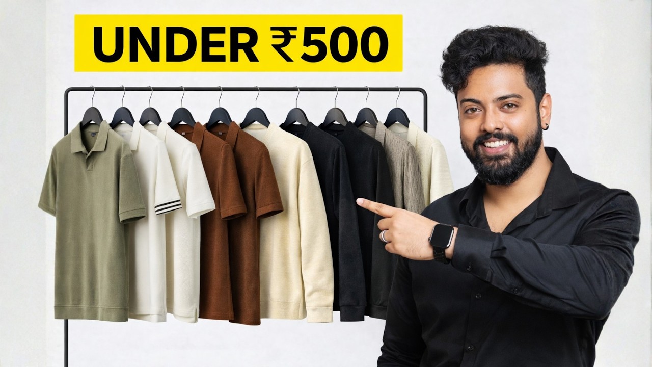 Top 10 Polo T Shirts Under ₹500 | Affordable Men's Fashion Haul 2025