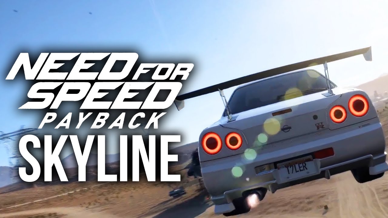 NEED FOR SPEED PAYBACK Геймплей — Nissan R34 Skyline 4K Геймплей для ПК