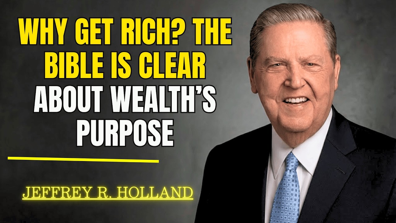 Jeffrey R  Holland - Why get rich? The Bible is clear about wealth’s purpose