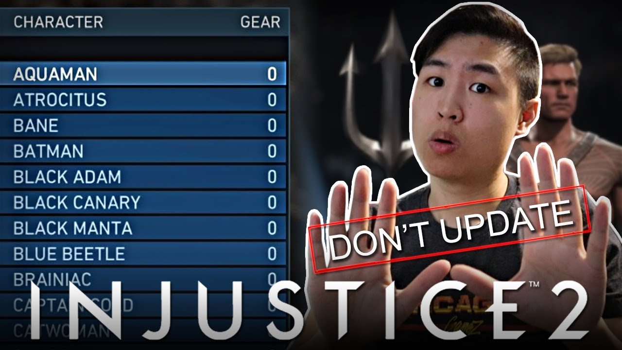 Injustice 2: DON'T UPDATE YOUR GAME!! (Gear Disappearing FIX)