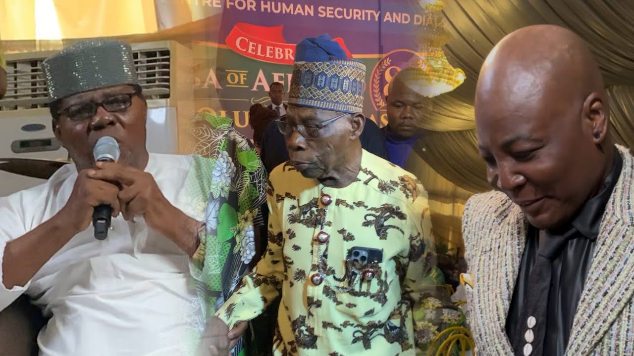 SEE HOW CHIEF OLUSEGUN OBASANJO CELEBRATE HIS 89th BIRTHDAY WITH CHARLEY BOY AND EBENEZER OBEY