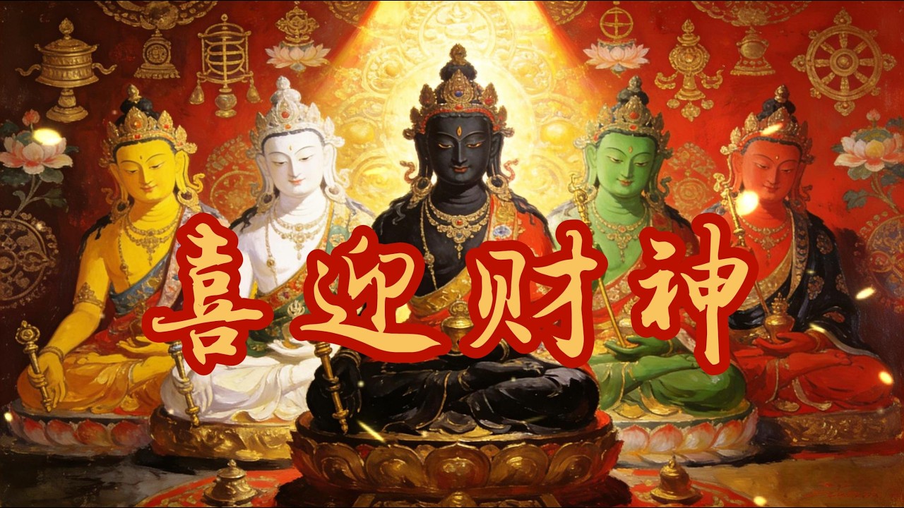 喜迎财神  |  60分钟 五方财神心咒 | 每日聆听🎵福禄天降