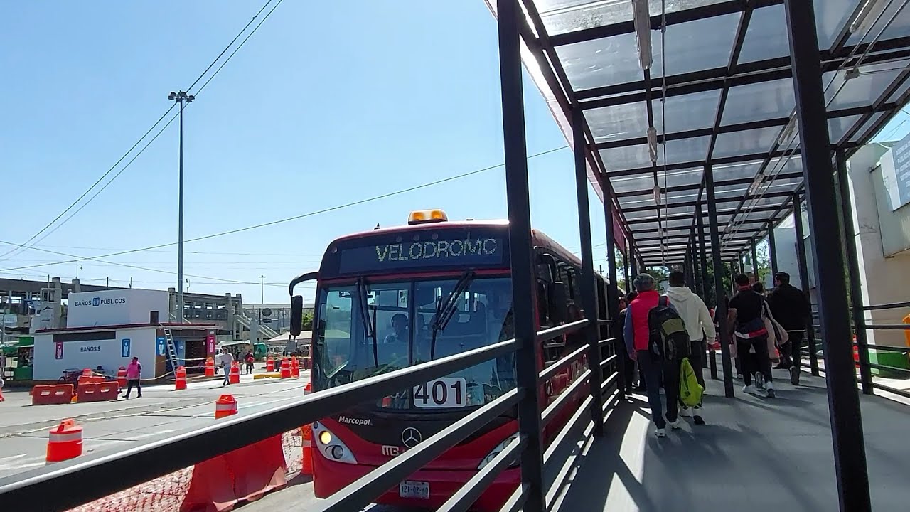 METROBUS de Apoyo PANTITLAN VELODROMO - Servicio por Obras de Renivelación en Línea 9 del Metro
