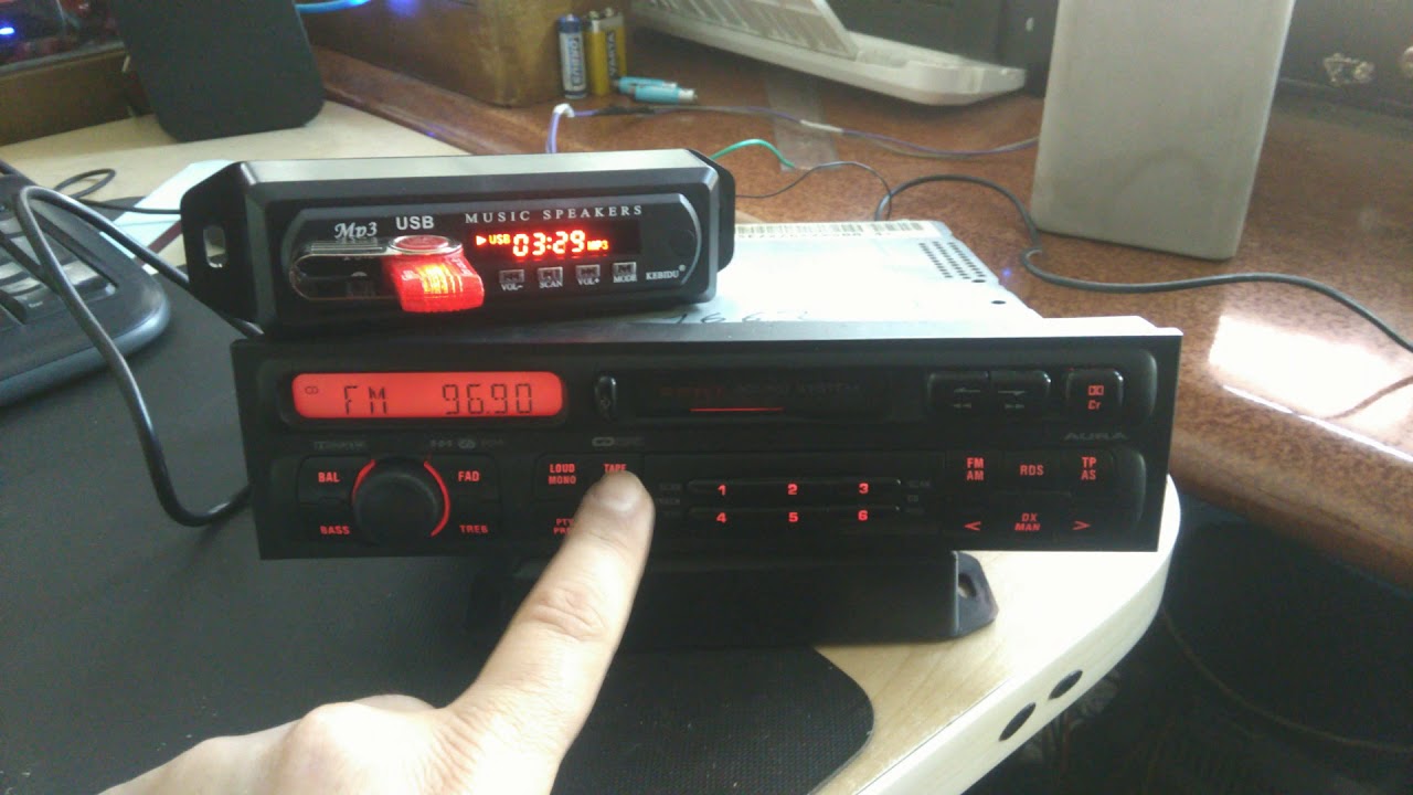 Seat aura aux usb bluetooth cd changer modul montajı