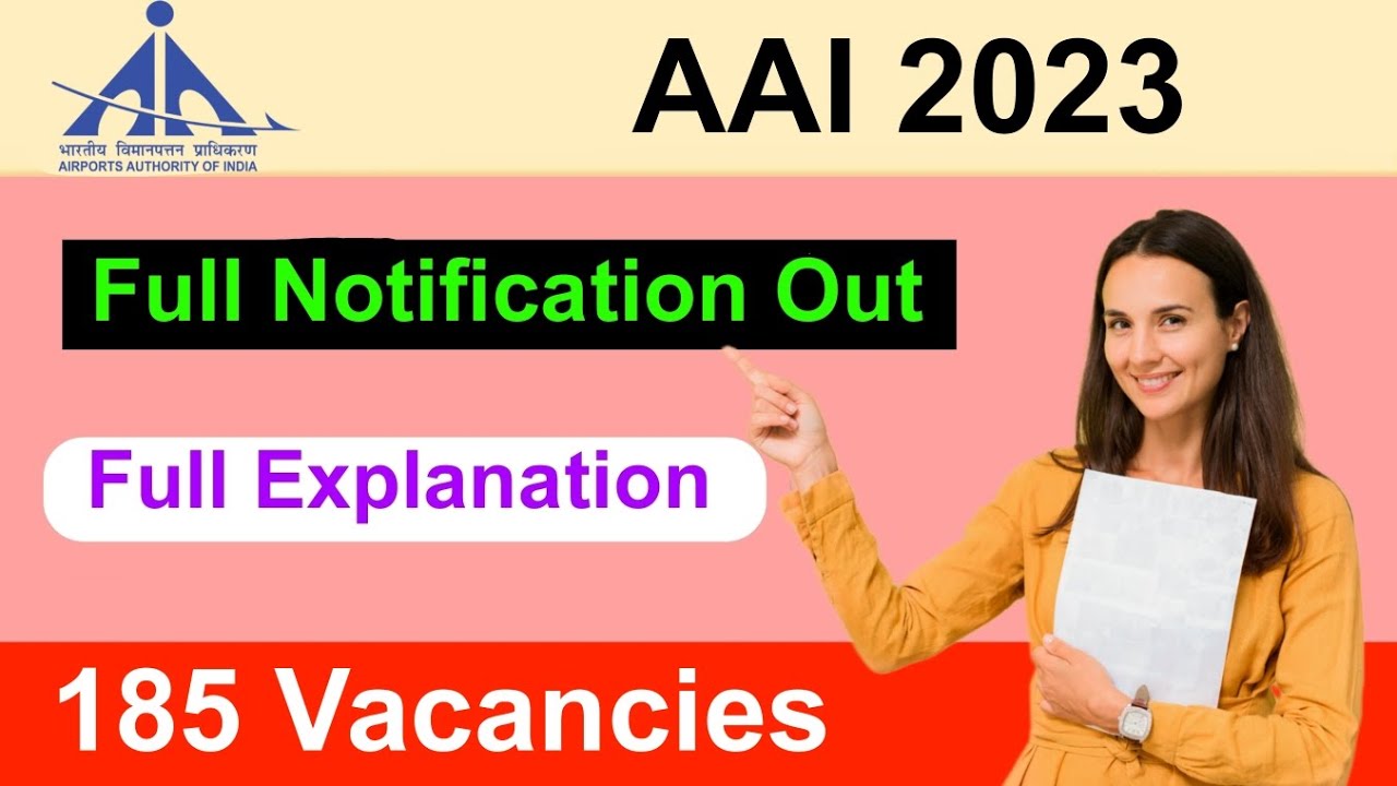 AAI Recruitment 2023 | AAI 2023 Full Details Explained | Multi Degree Education