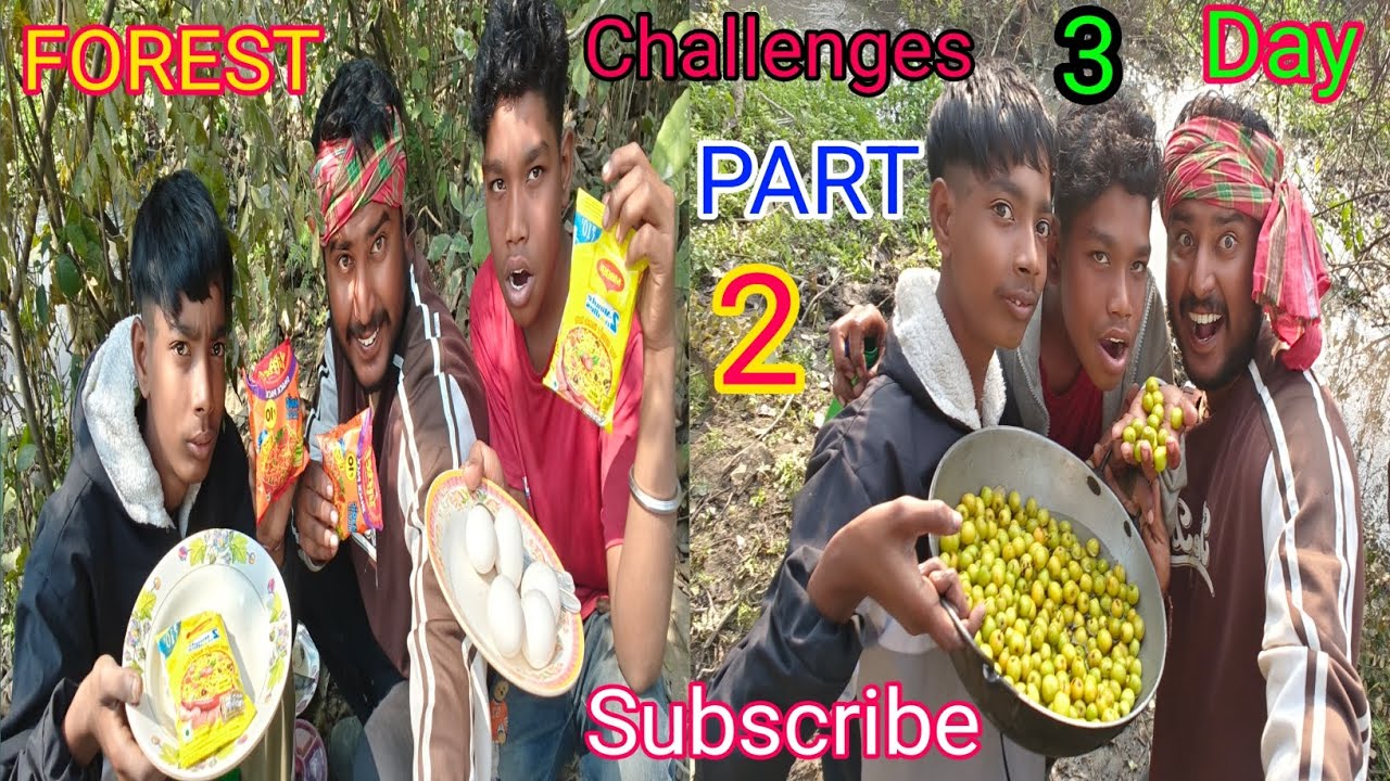 Forest Challenges 3 Day। Part 2। Forest camping। Challenge। ভয়ংকর জঙ্গলে 3 দিনের চ্যালেঞ্জ।পার্ট 2