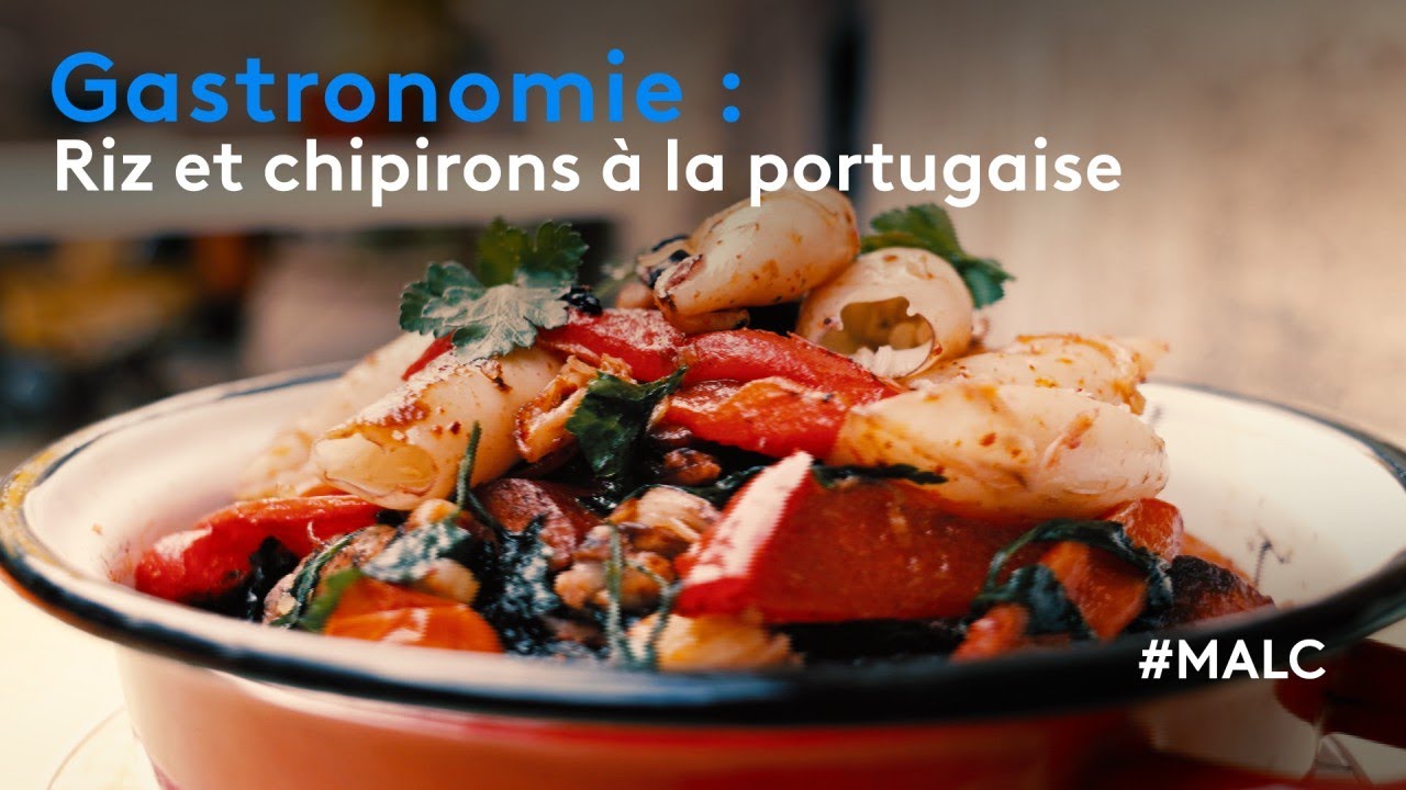 Gastronomie : riz et chipirons à la portugaise