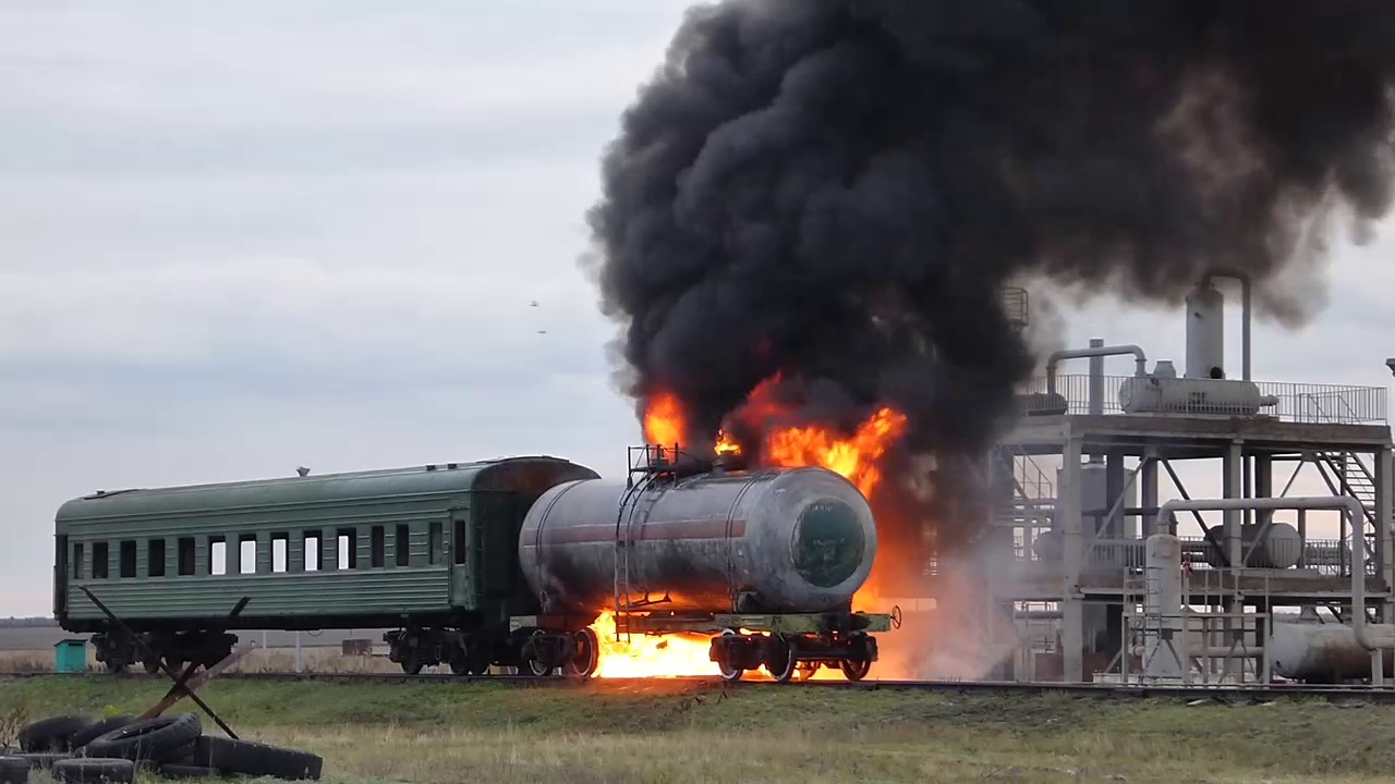 Полигонные испытания установки пожаротушения высокой мощности СГТ 1-60-120