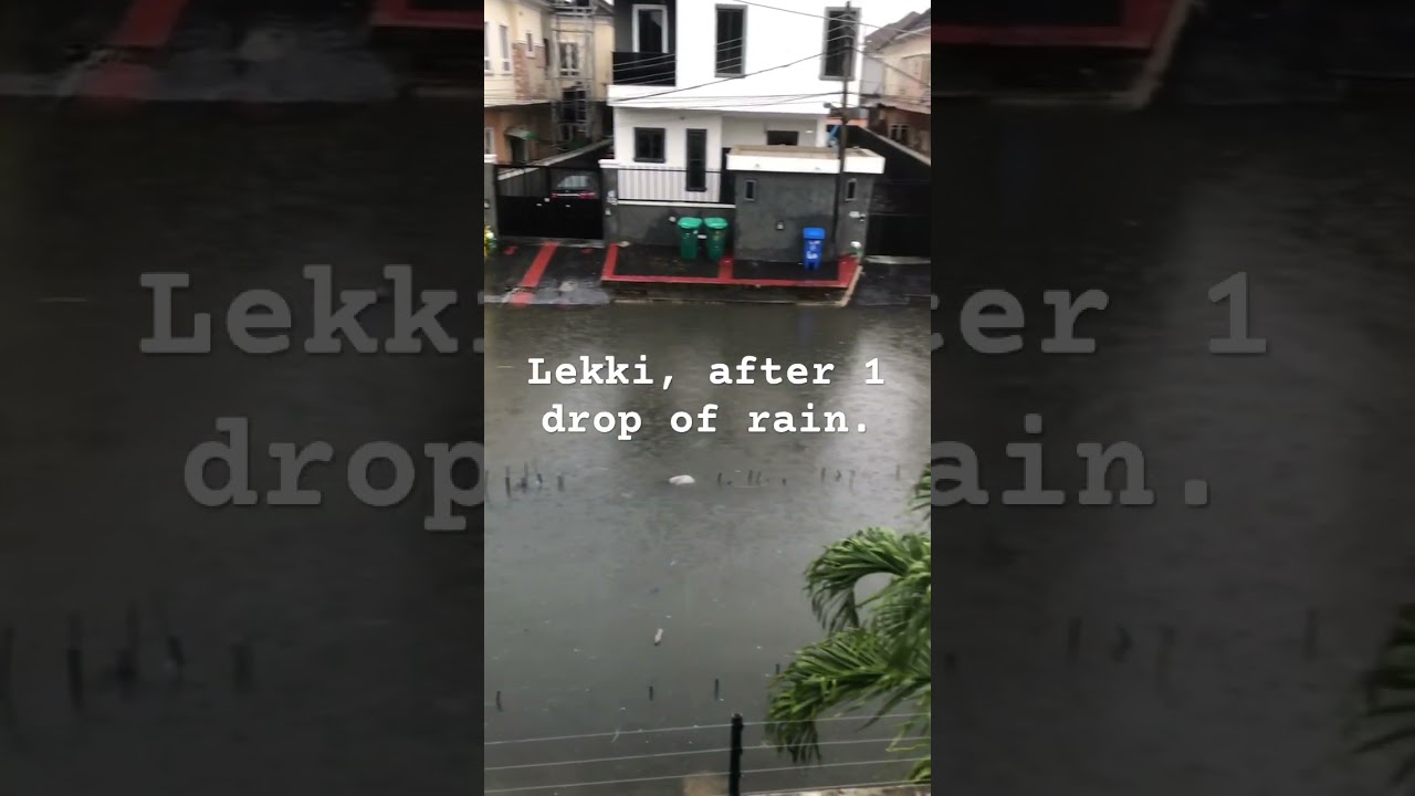 When Rain Falls In Lagos #lekki #lekkiphase1
