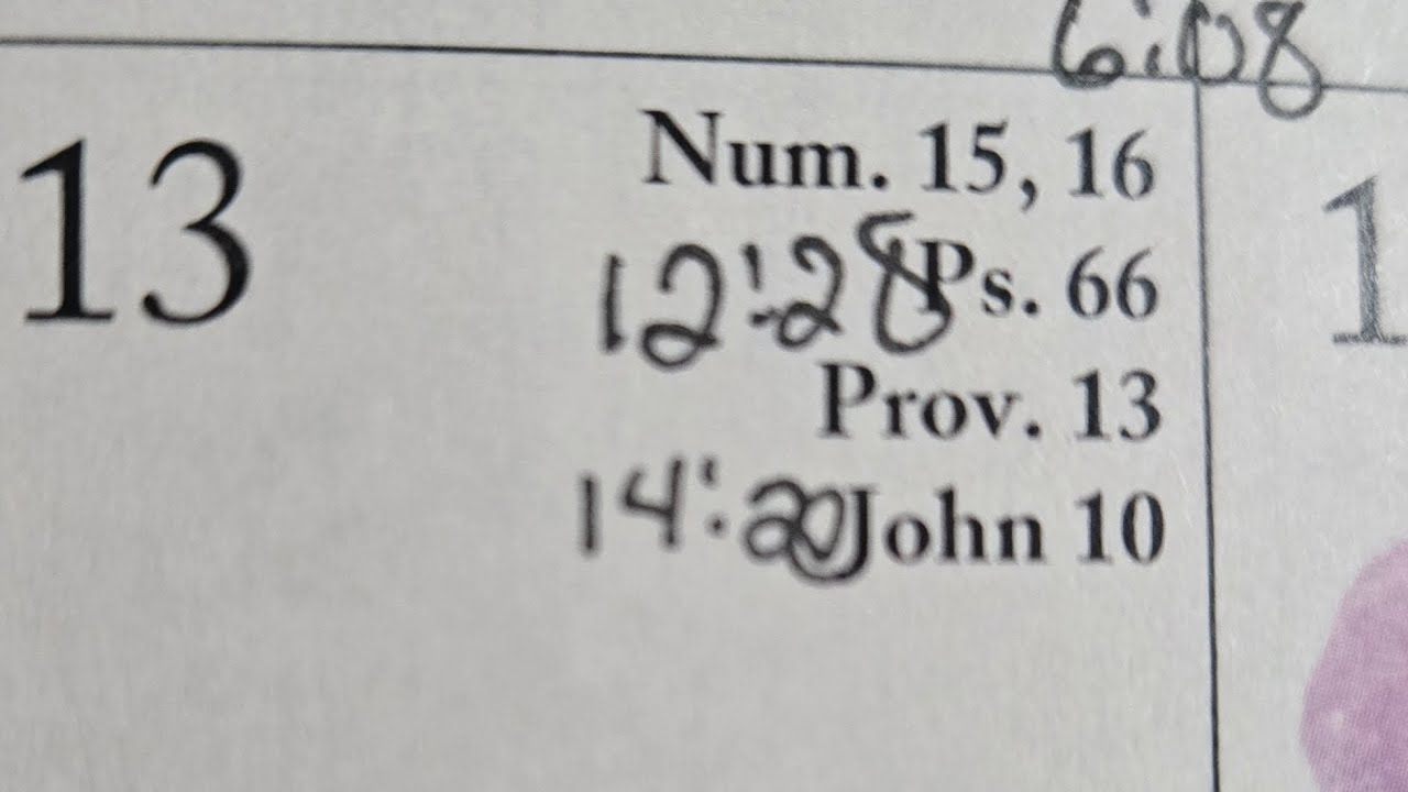 3.13.2026 Bible in a year 