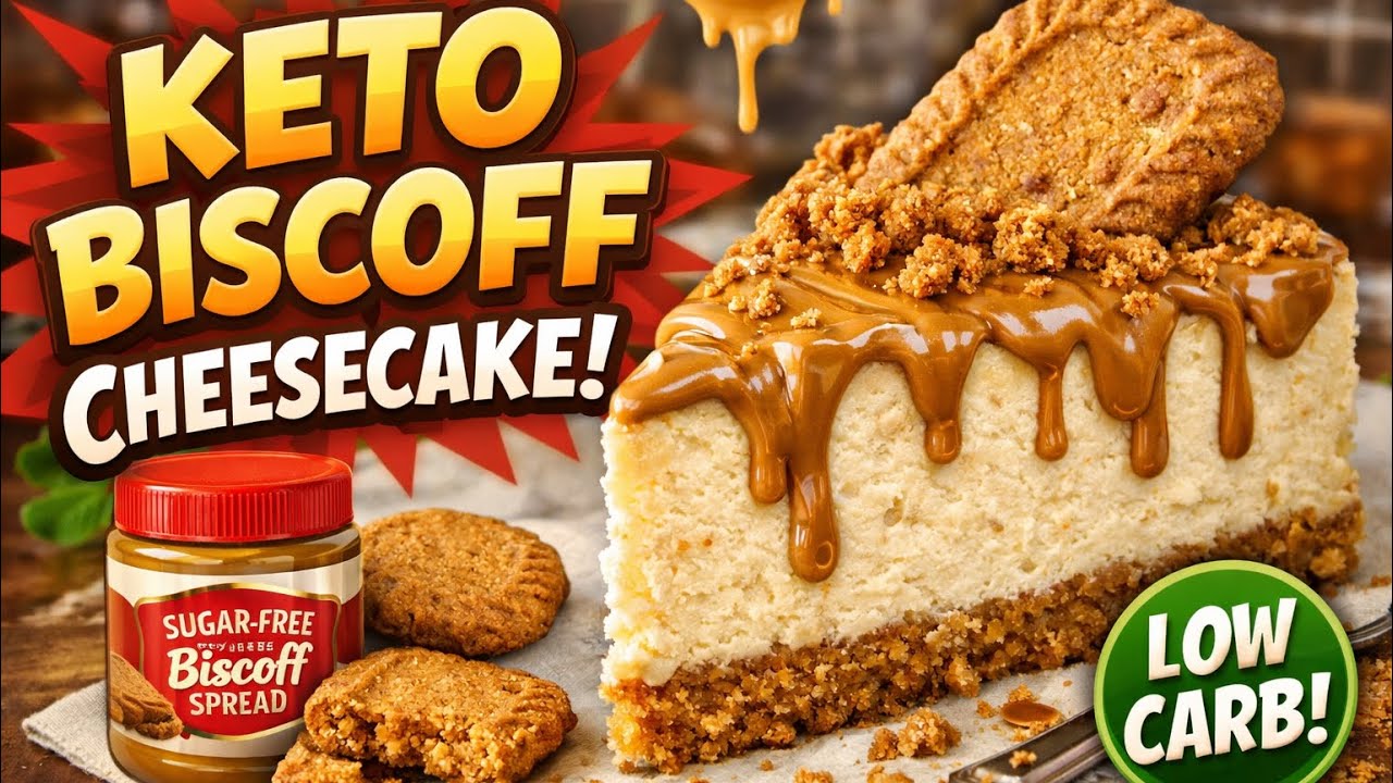 How to make a Keto Biscoff Cheesecake