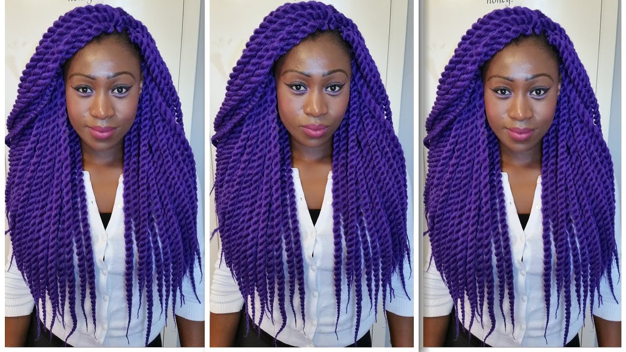 Crochet Havana  Mambo Twist Roxo ( Purple) 24 inch !!!