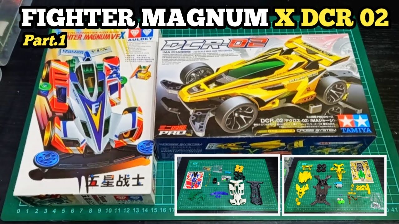 Merakit Tamiya Fighter Magnum VFX Auldey & DCR 02 TAMIYA