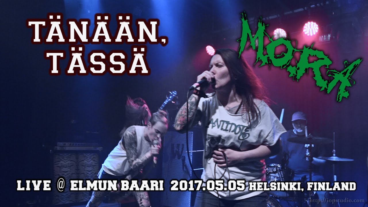 M.O.R.A. — Tänään, tässä @elmun baari 05.05.2017