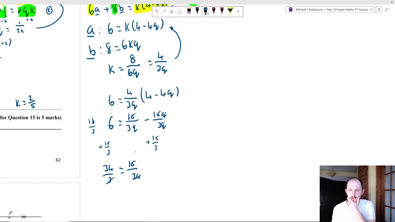 GCSE Maths Tuition Lesson 30 AIMING FOR A GRADE 9 PAPER 3 Exam Practice Part 1