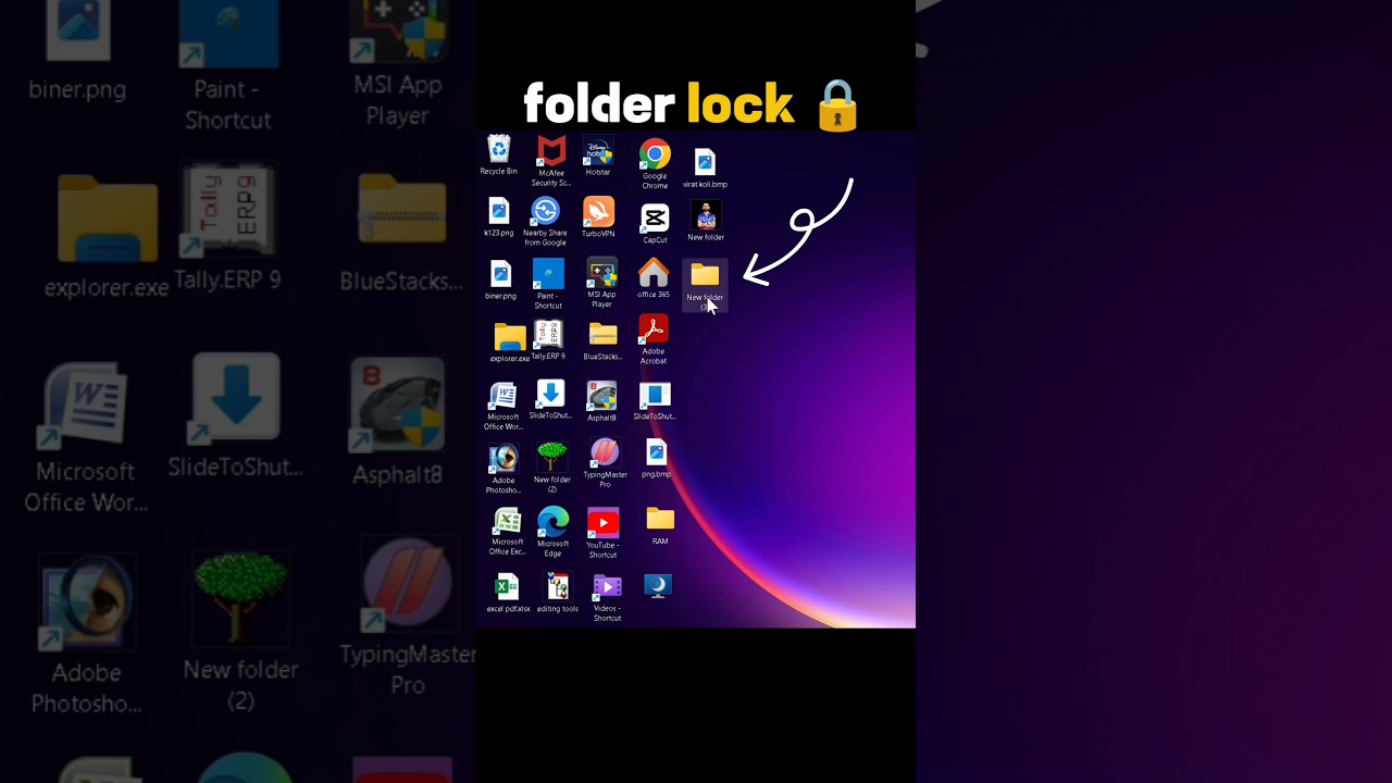 To lock a folder 📂  in Windows 11#lock #folder