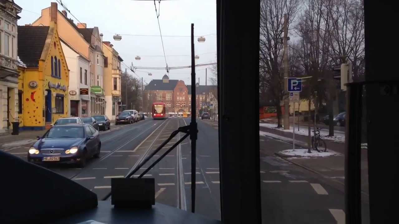 BSAG Linie 4 (Front-Aussicht) Huckelriede - Theater am Leibn