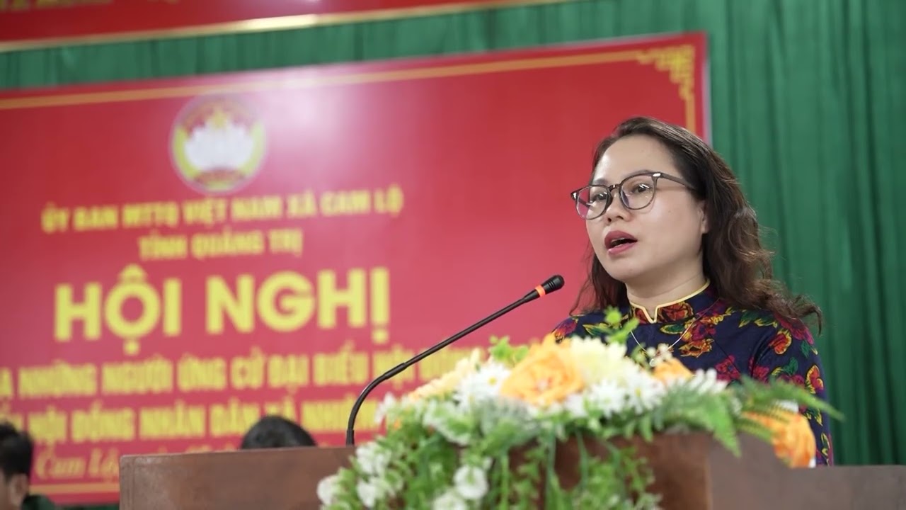 ỨNG CỬ VIÊN ĐẠI BIỂU HĐND TỈNH TIẾP XÚC CỬ TRI TẠI XÃ CAM LỘ