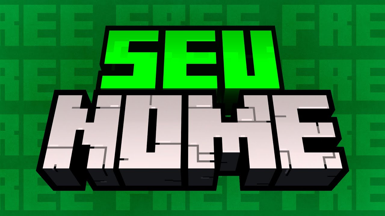 faça sua LOGO de MINECRAFT no MINEIMATOR