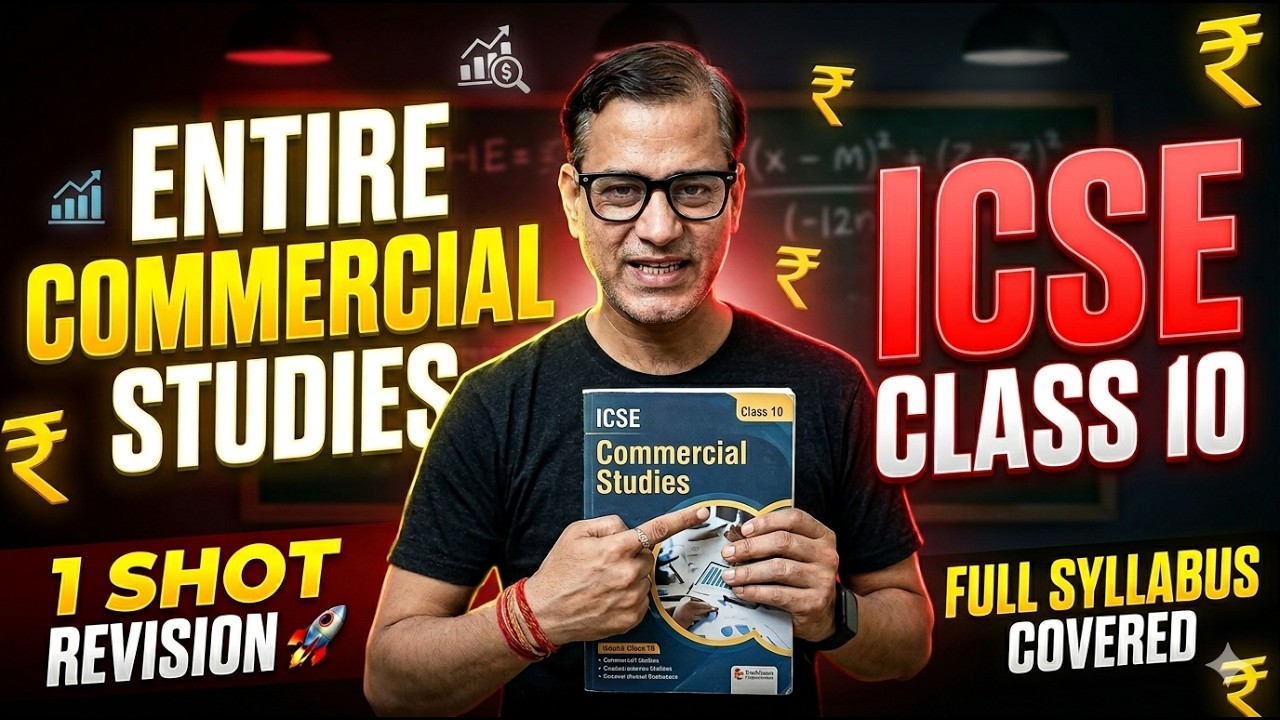 Entire Commercial Studies | ICSE Commercial Studies | ICSE Class 10 | @sirtarunrupani​