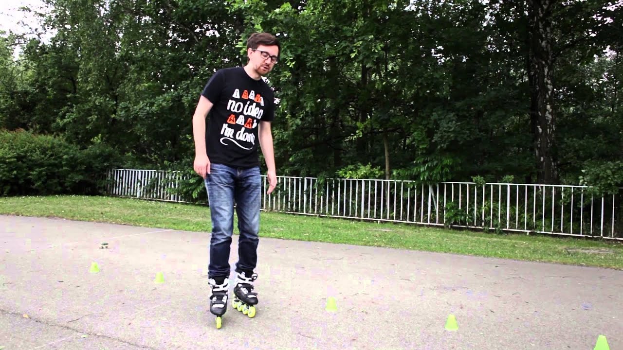 Double Crazy - nauka tricków, freestyle slalom na rolkach