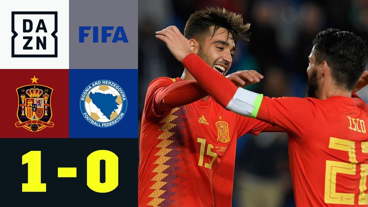 Brais Mendez mit Deb&uuml;t und Tor: Spanien - Bosnien-Herzegowina 1:0 | Testspiel | DAZN Highlights