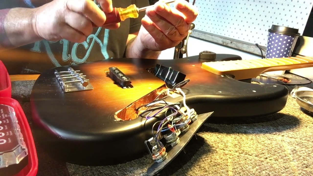EMG J Bass active pickup &  BTC control install 5-27-24