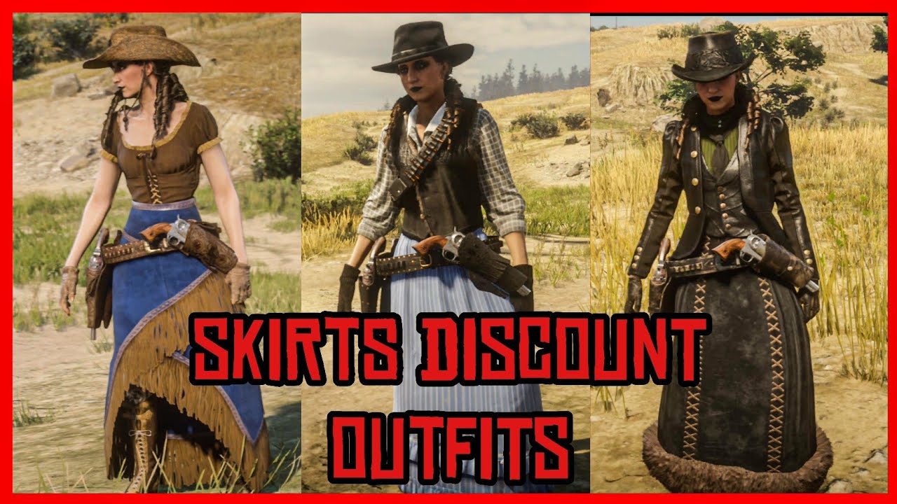 Red Dead Online Skirts Discount Outfits Realistic outfits