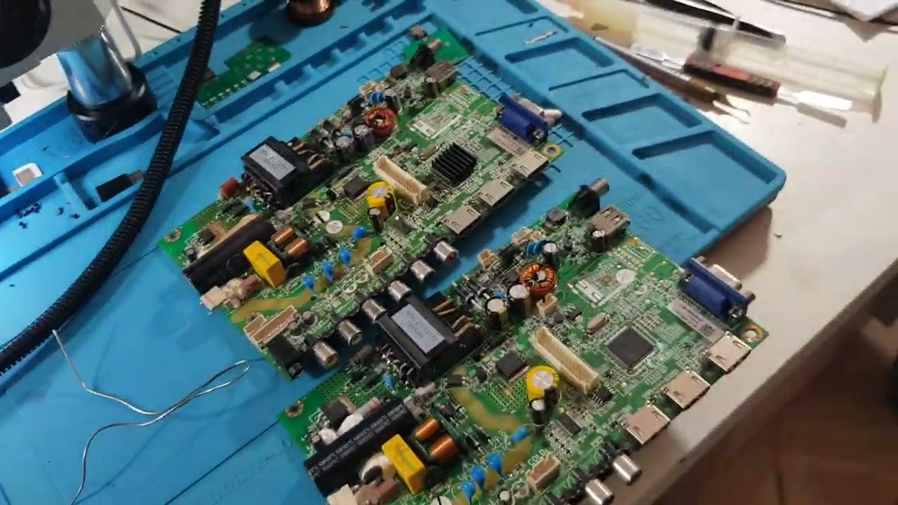 tv com imagem invertida negativa ou borrada após troca de placa principal ou display? Veja essa dica