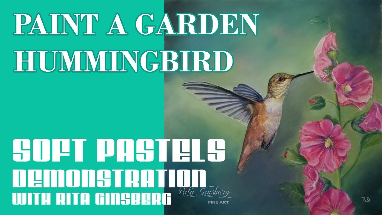 Paint a Garden Hummingbird - How to Paint Birds Series - Wildlife Art in Pastel with Rita Ginsberg