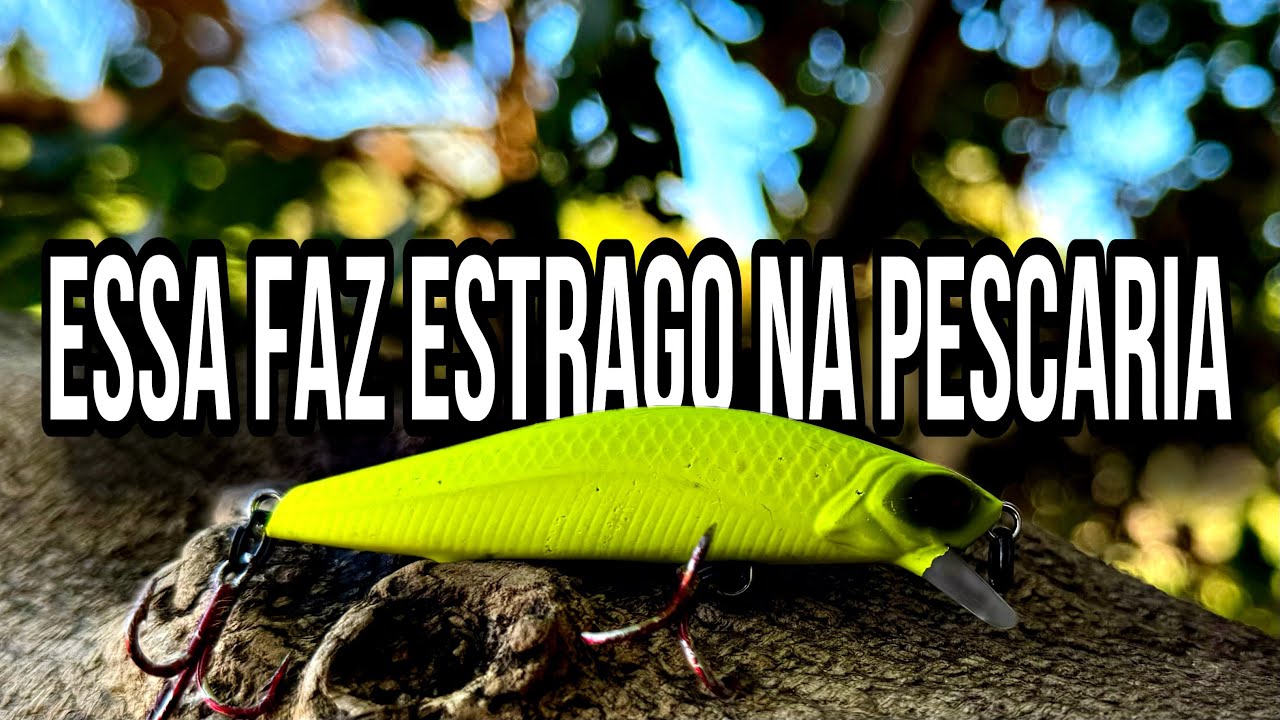 Essa é a melhor isca para tucunaré - raptor minnow 70 verde limão