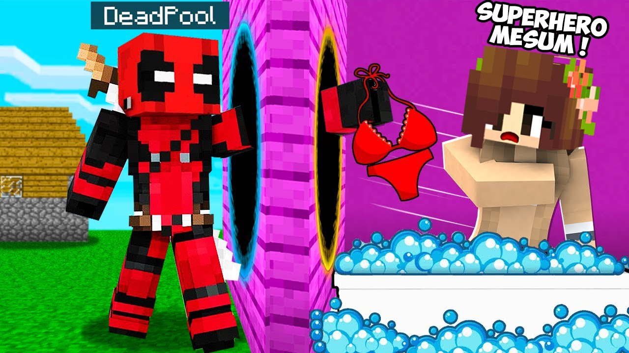 AKU DIAM2 CURI BAJU DALAM KAK VINA SAAT DIA MANDI TAPI PAKE KEKUATAN SUPERHERO DEADPOOL SUPER SUS !!