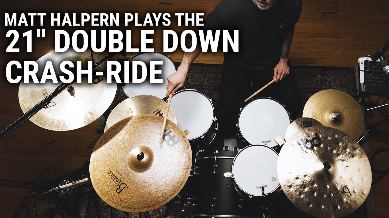 Meinl Cymbals - Matt Halpern Plays the 21" Double Down Crash-Ride